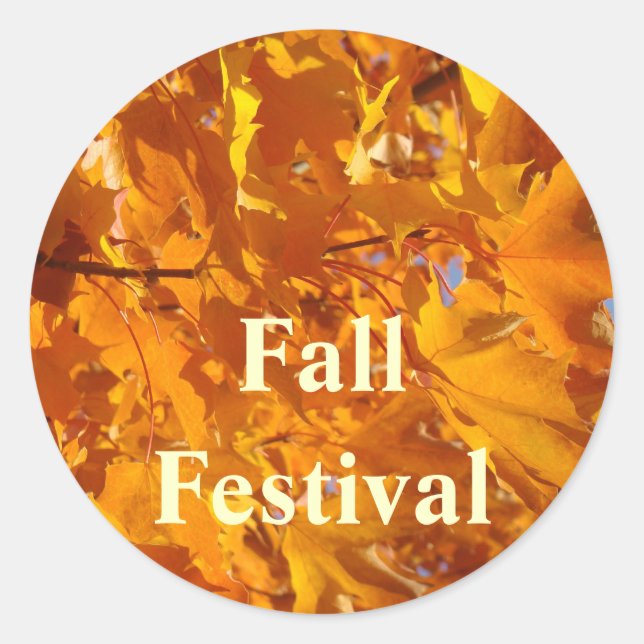 Calcomanías del Festival de Otoño Sellos de sobre  (Anverso)