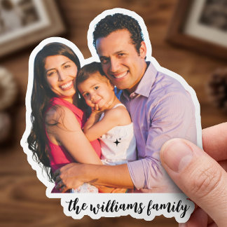 Calcomanías impermeables de fotos familiares perso