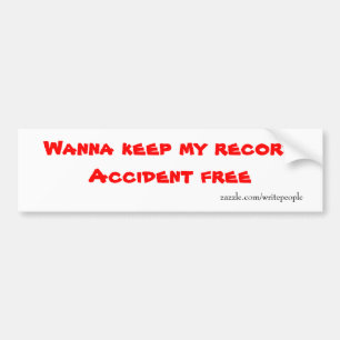 calcomanías libres de accidentes