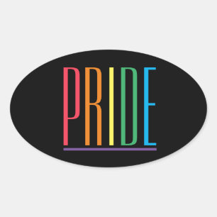 Calcomanías ovaladas PRIDE II