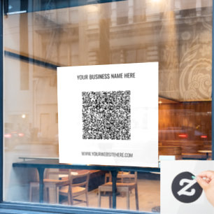 Calcomanías para ventanas promocionales de código