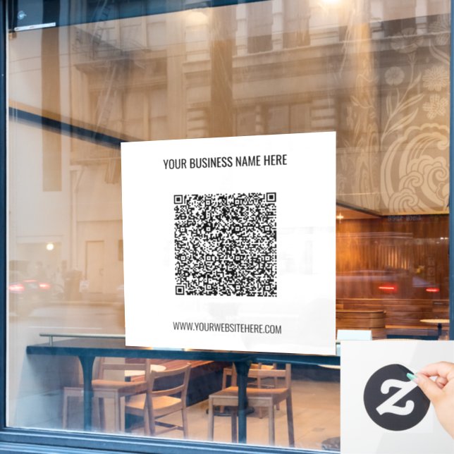 Calcomanías para ventanas promocionales de código  (Ventana de cafetería)