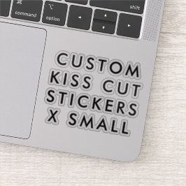 Calcomanías personalizadas KISS CUT 3x3" X PEQUEÑA