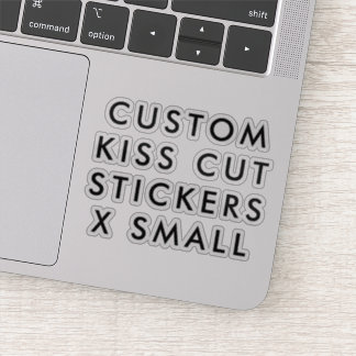 Calcomanías personalizadas KISS CUT 3x3" X PEQUEÑA