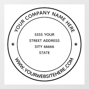 Calcomanías personalizadas para ventanas con texto