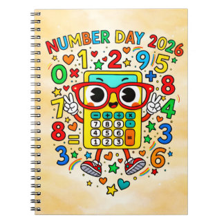 Calculadora del Día del Número 2026 Cuaderno de Ma