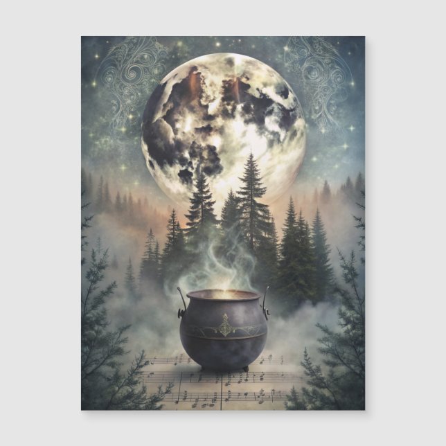 Caldero Místico del Bosque bajo la Luz de la Luna  (Anverso)