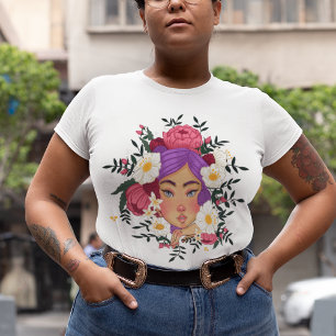 Calefacción De Diseño Floral En El Pelo De Lavanda