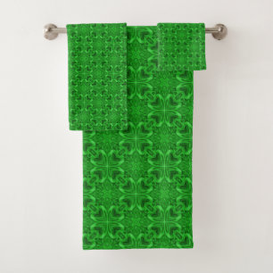 Caleidoscopio céltico del fractal del verde del