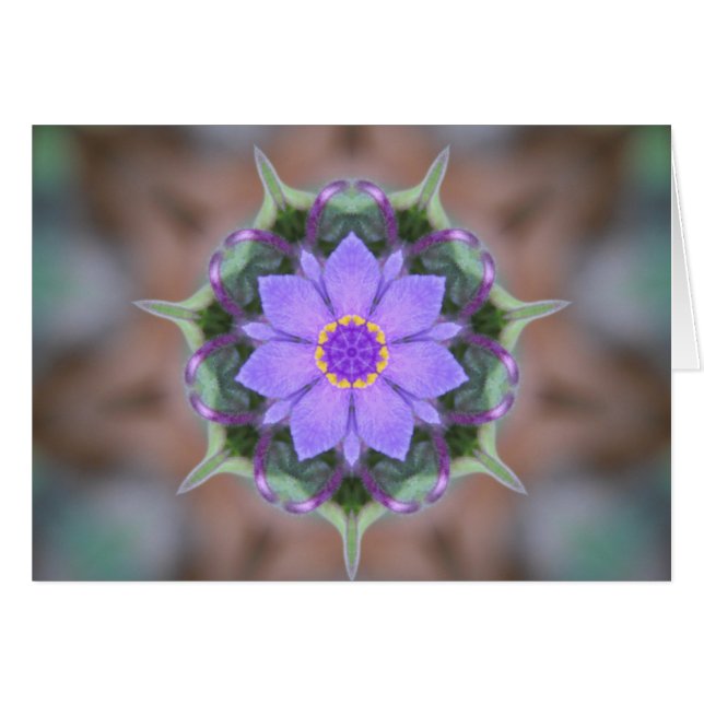 Caleidoscopio de flor de Spiderwort (Anverso (Horizontal))