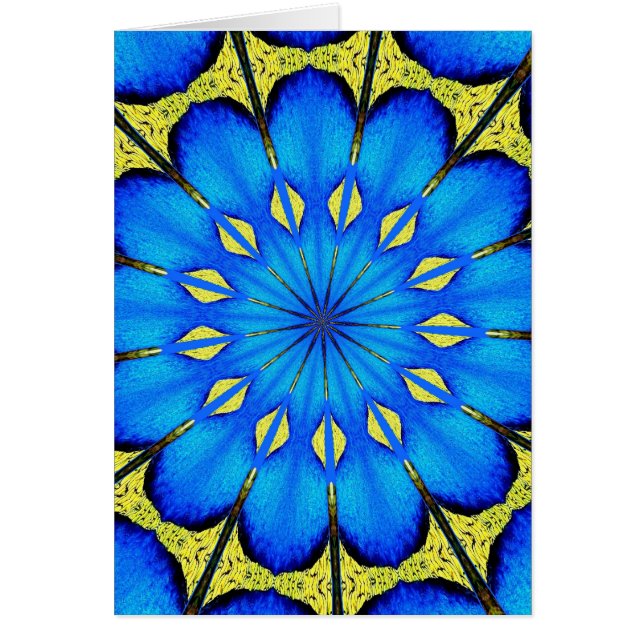 Caleidoscopio de plumas de pavo real 4 (Frente)