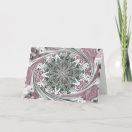 Caleidoscopio rosado de Paisley para el navidad o