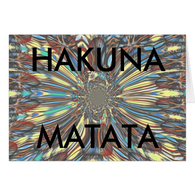 Caleidoscopio Urbano Hakuna Matata | Abstracto Vib (Anverso (Horizontal))