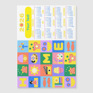 Calendador de hogar personalizado y feliz 2026