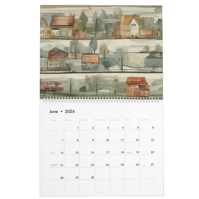 CALENDARIO カレンダー (Jun 2026)