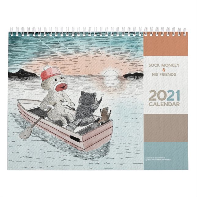 CALENDARIO ソックモンキーと愉快な仲間たち　２０２１ (Tapa)