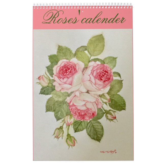 CALENDARIO バラとお花のカレンダー (Tapa)