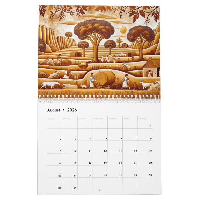 CALENDARIO 時代を旅する: 古代の風景 (Aug 2026)