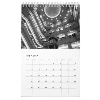 CALENDARIO 白黒写真カレンダー2017