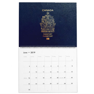 Calendario [100] Cobertura de pasaporte canadiense