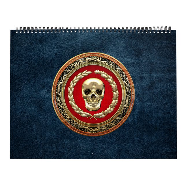 Calendario [100] Cráneo dorado (Tapa)