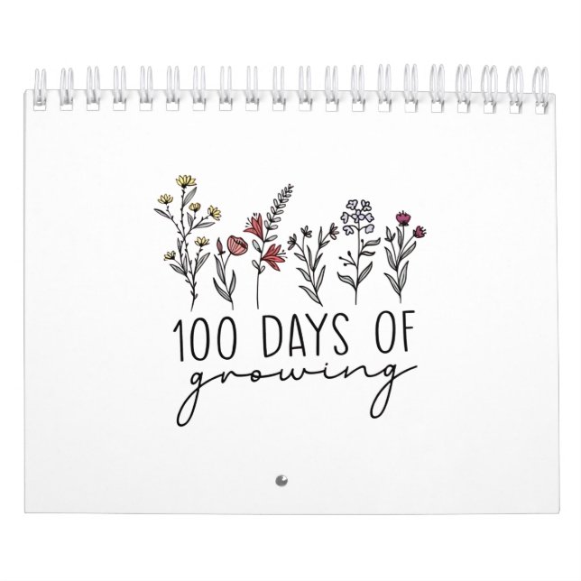 Calendario 100 días de creciente escuela de plantas germinado (Tapa)