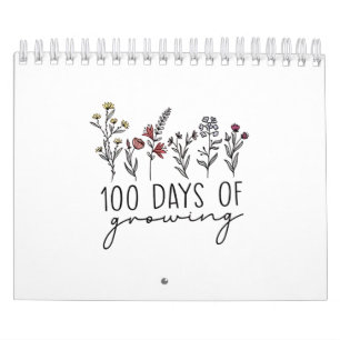Calendario 100 días de creciente escuela de plantas germinado