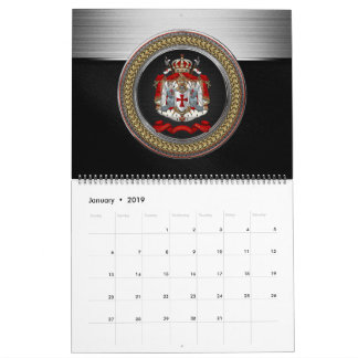 Calendario [100] Escudo de armas templario de los caballeros