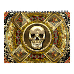 Calendario [100] Mictlantecuhtli - Dios azteca de la muerte