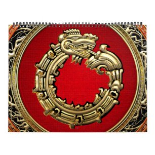 Calendario [100] Serpent God Quetzalcoatl [Oro]