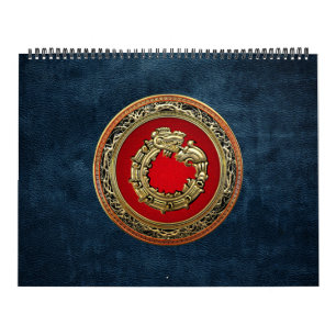 Calendario [100] Serpent God Quetzalcoatl [Oro]