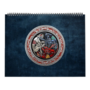 Calendario [100] Tesoros celtas - Tres perros en plata