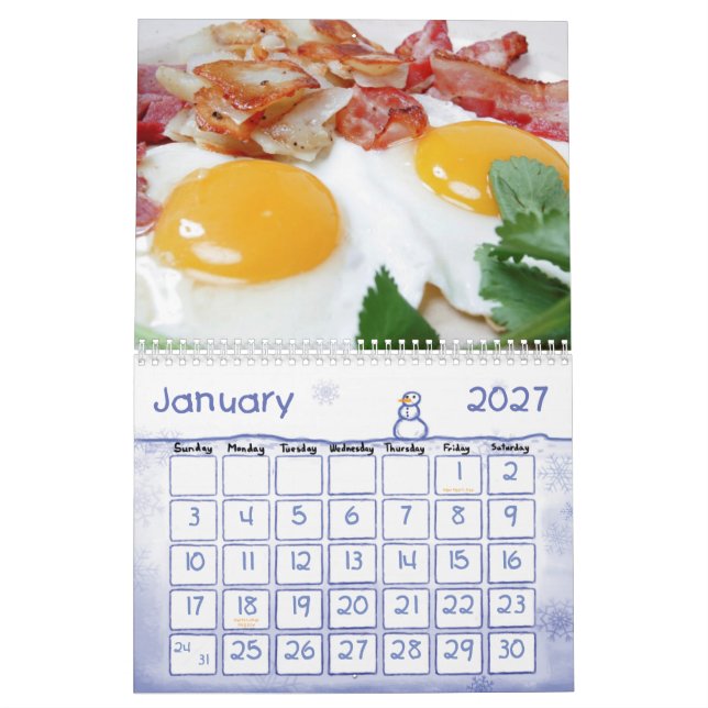 Calendario 11 de la fruta y de la comida (Jan 2027)