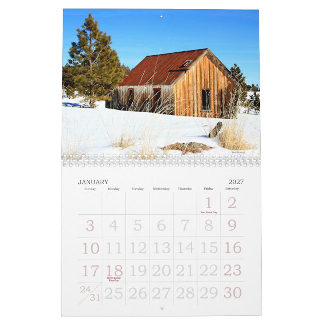 CALENDARIO 12, LAS MONTAÑAS BLANCAS (Jan 2027)