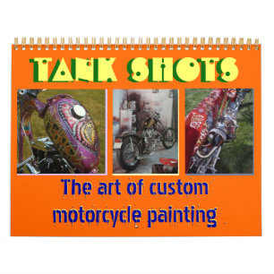 Calendario 12 meses 2013 personalizado pintura en motocicleta