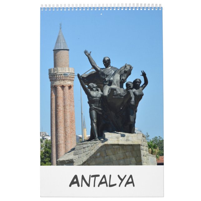 Calendario 12 meses Antalya, Turquía (Tapa)