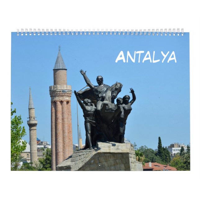 Calendario 12 meses Antalya, Turquía (Tapa)