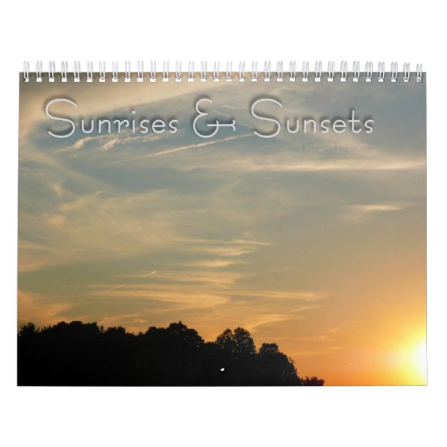 Calendario 12 Meses de amaneceres y atardeceres, 2ª edición (Tapa)