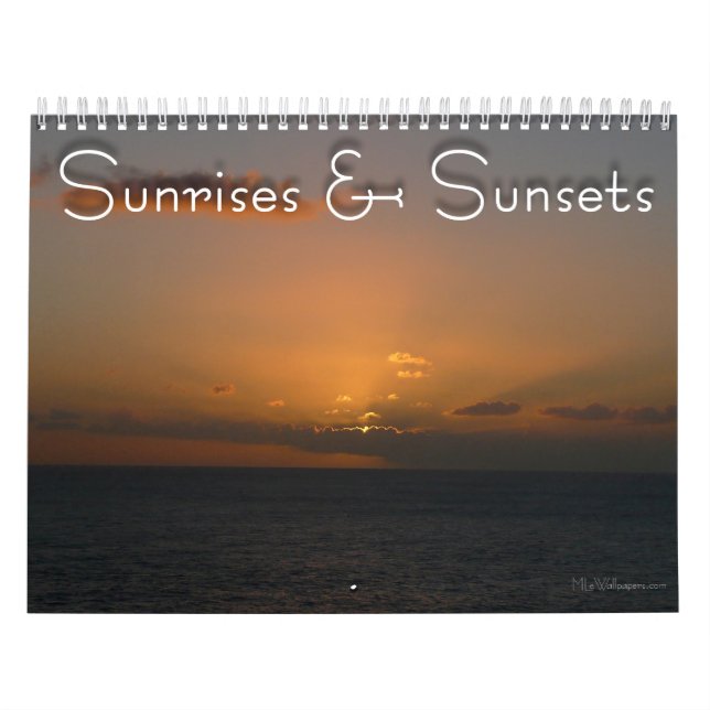 Calendario 12 Meses de amaneceres y atardeceres, cuarta edici (Tapa)