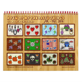 Calendario 12 meses de mis cosas favoritas - personalizadas