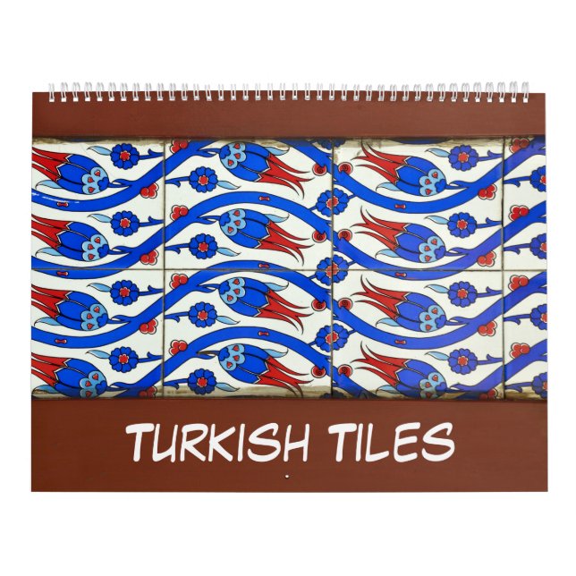 Calendario 12 meses de mosaicos turcos (Tapa)