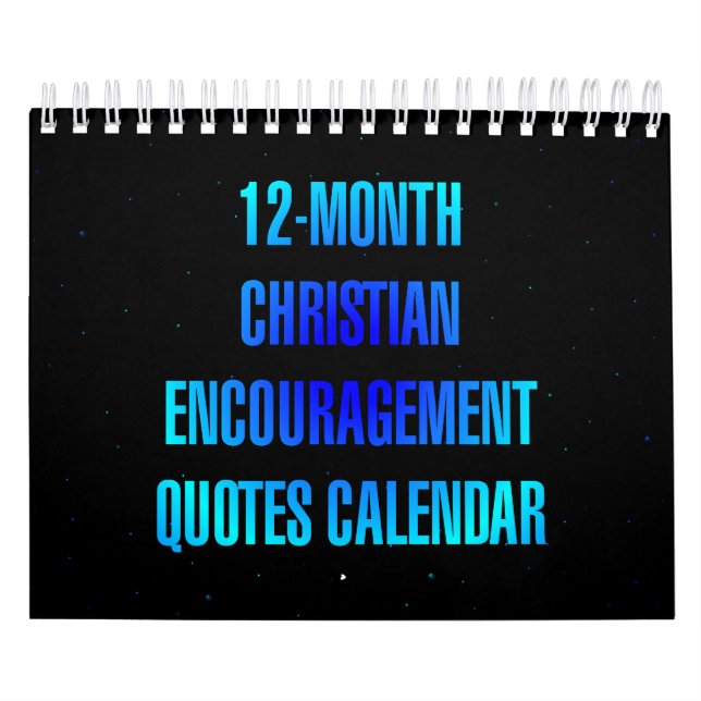 Calendario 12-Month Christian Encouragement Quotes (Tapa)