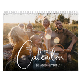 Calendario 12 Month Family Custom Photo
