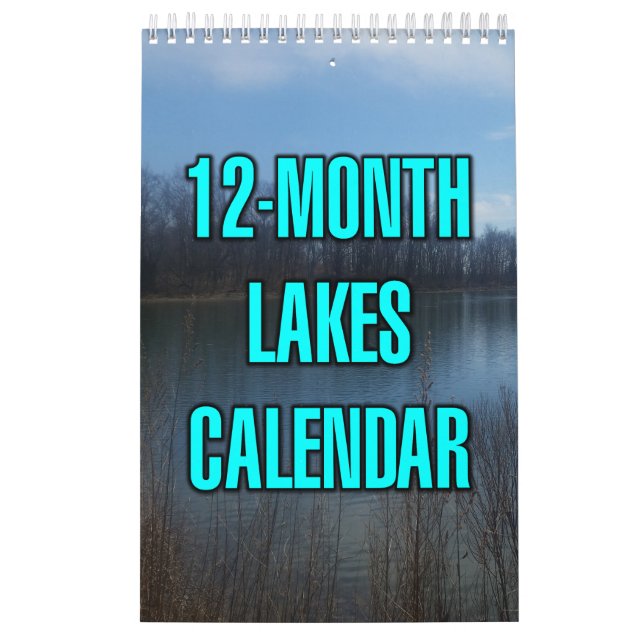 Calendario 12-Month Lakes (Tapa)