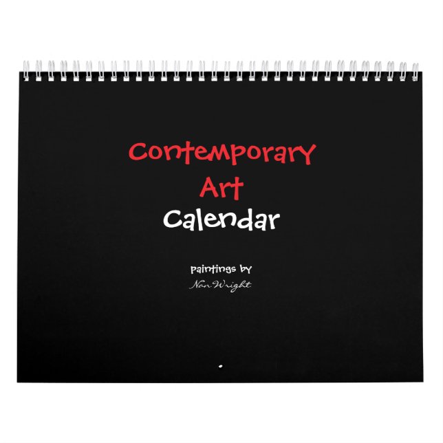Calendario 12 months of contemporary abstract artwork (Tapa)