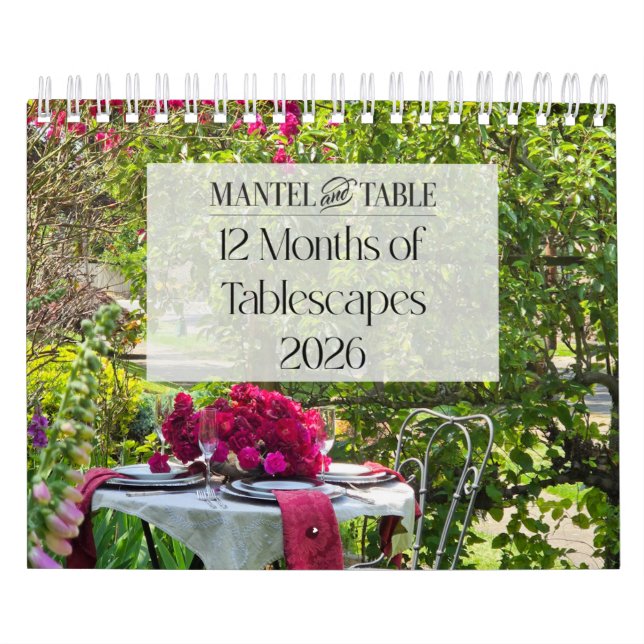 Calendario 12 Months of Tablescapes 2026 Calendar (Tapa)