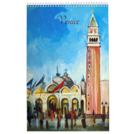 Calendario 14 Cuadros de Venecia, Italia