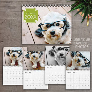 Calendario 14 Fotos Cobertura Completa - Diseño Mínimo Modern