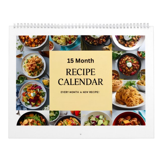 Calendario 15 Month Recipe Calendar (Tapa)