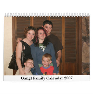 Calendario 2007 de la familia de Gangl